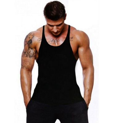 运动健身运动背心欧美风细肩带