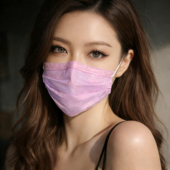 美国进口cranberry高颜值口罩双铝条四层洋气彩虹防雾医面罩同n95