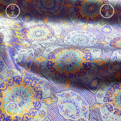 宝相仿宋锦织锦提花汉服面料