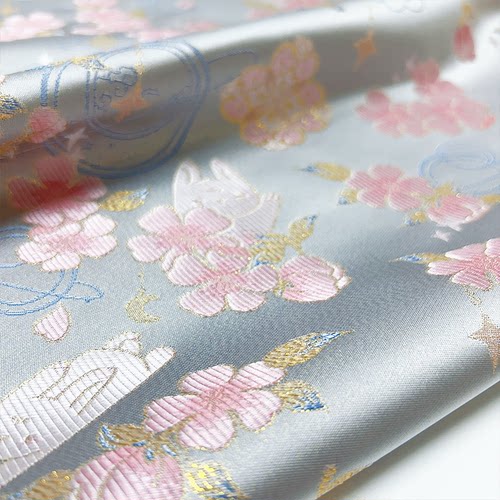 织锦缎提花面料中国风汉服面料