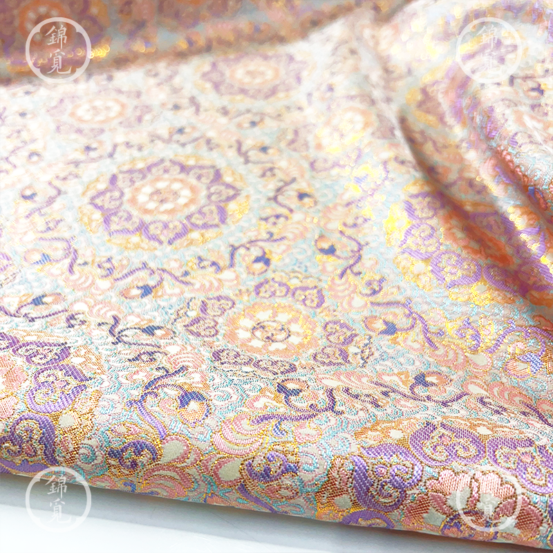 改良旗袍织锦汉服布料新中式提花