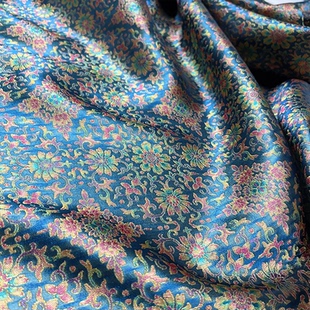 上新活动价 织锦旗袍汉服 满减 提花布新中式 古风宝相花马甲盘扣衫