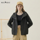 谜底连帽短款 风衣外套女2025秋BOXYFIT休闲百搭宽松夹克257MW7844