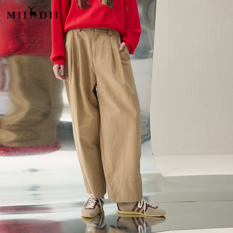 舒适骨感，橡筋腰头，可翻折裤脚，率性百搭