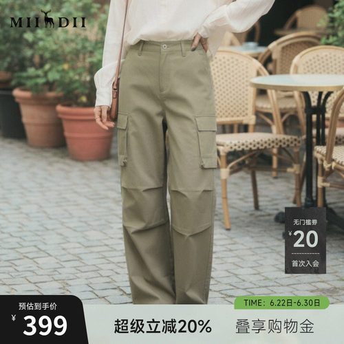 松身降落伞裤，立体大口袋，潇洒帅气