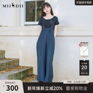 长裤 谜底背带裤 设计感大廓形宽松阔腿裤 新款 257MK7868 女2025秋季