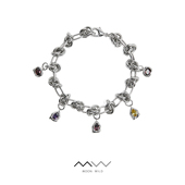 原创设计不规则链条手链女甜酷辣妹锆石手环装 MOON WILD野月亮 饰