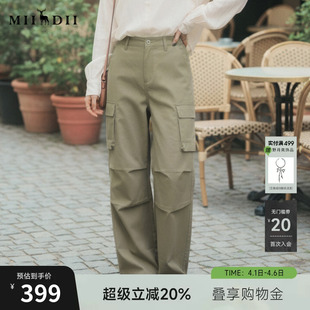 风百搭帅气裤 谜底直筒休闲裤 子女265MK5024 工装 新品 长裤 2026春季