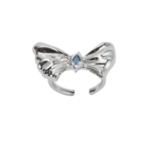 时尚 MOONWILD野月亮 原创小众设计蝴蝶戒指女个性 轻奢食指戒指环