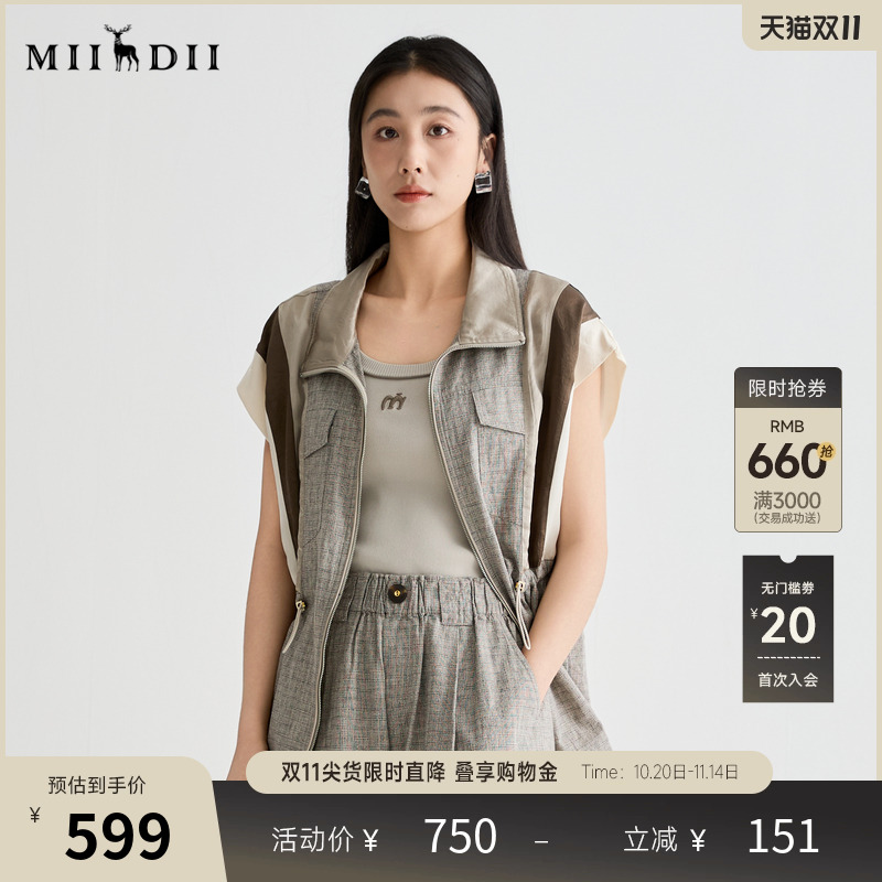 美式复古无袖外套,醋酸拼接,解构设计