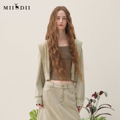 谜底连帽卫衣开衫长袖2026年春季新品Q弹舒适花卉绣花女261MV0028