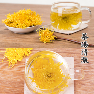 大朵金丝皇菊20朵 黄山九华山老街宏村特产 菊花茶贡菊 一朵一杯