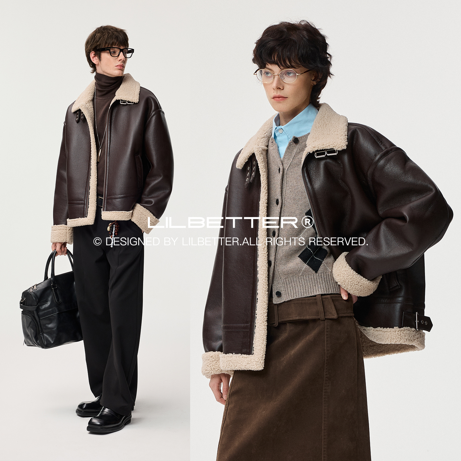 Lilbetter加厚羊羔毛棉衣