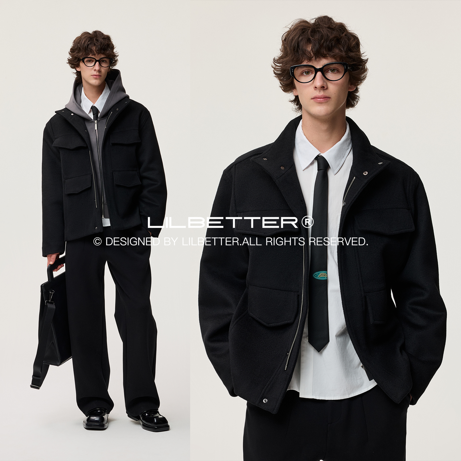 Lilbetter高领合体夹克