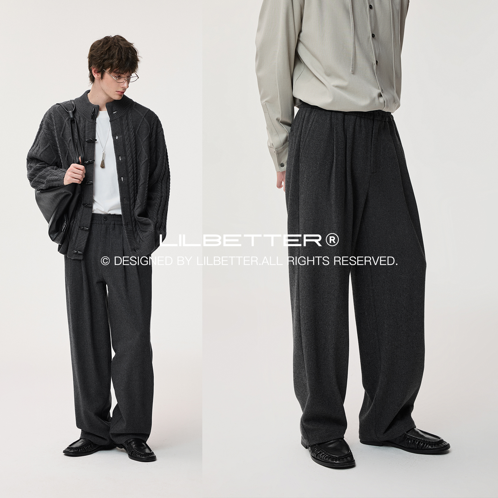 Lilbetter长裤松紧腰休闲裤