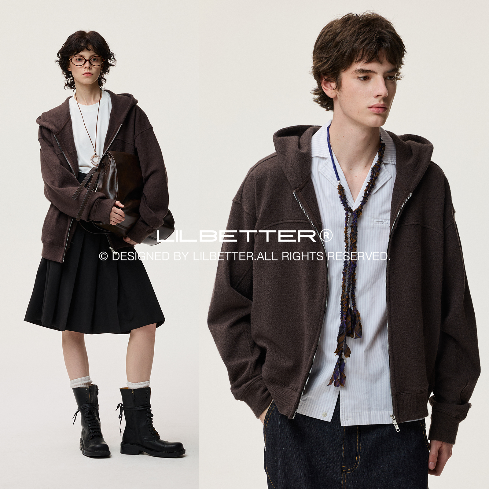 连帽Lilbetter开衫卫衣