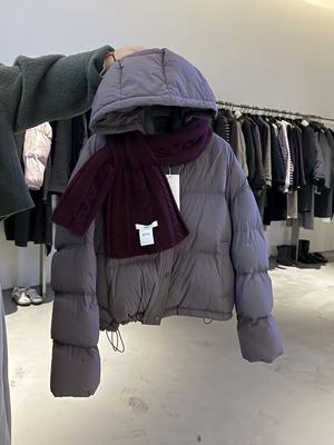 江江好riva2025新款立领面包服白鹅绒填充羽绒服保暖休闲女