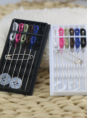 便携针线包酒店一次性针线盒宾馆迷你随身手工套装白色小型旅行