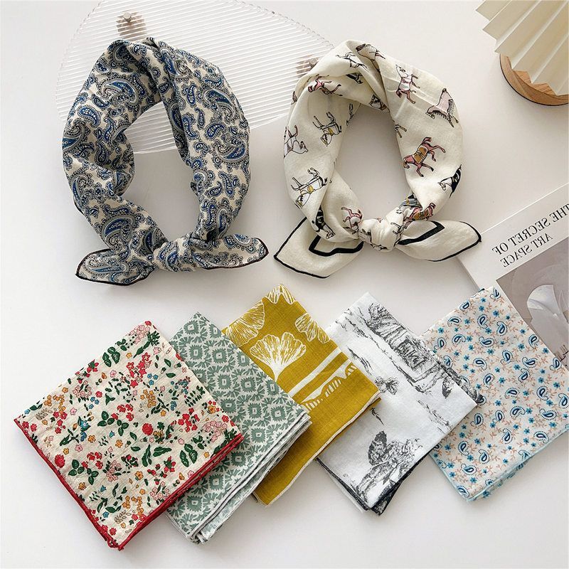 小方巾丝巾女气质装饰发带55文艺