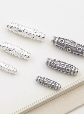 diy纯银天珠编织饰品挂件手链