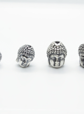 s999纯银做旧复古泰银3d释迦牟尼