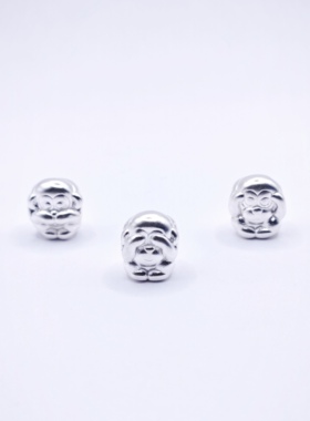 不听猴不说猴不看猴纯银