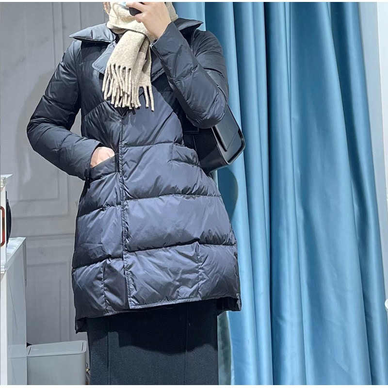 韩版中长款洋气羽绒服