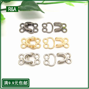 高档金属貂皮皮草暗扣挂扣 风纪扣 风衣隐形挂钩 领勾纽扣