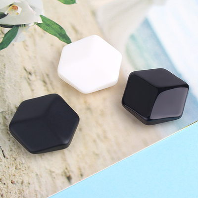 黑色白色西装外套风衣六角形纽扣