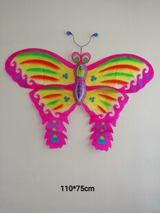 潍坊纯手工绘制丝绢风筝传统图案竹制放飞蝴蝶风筝礼品盒装风筝