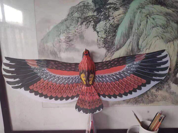 潍坊风筝传统手绘老鹰风筝放飞风筝盘鹰风筝礼盒风筝竹制风筝精品