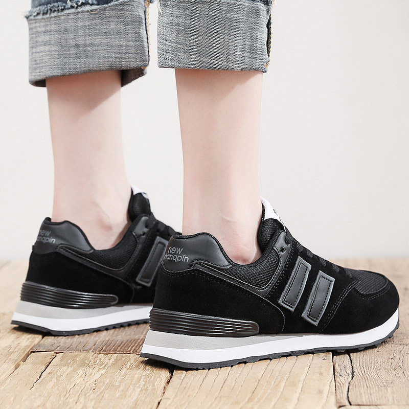 休闲舒适平底圆头情侣休闲运动鞋