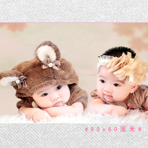 备孕漂亮男女萌娃娃画准妈妈孕妇