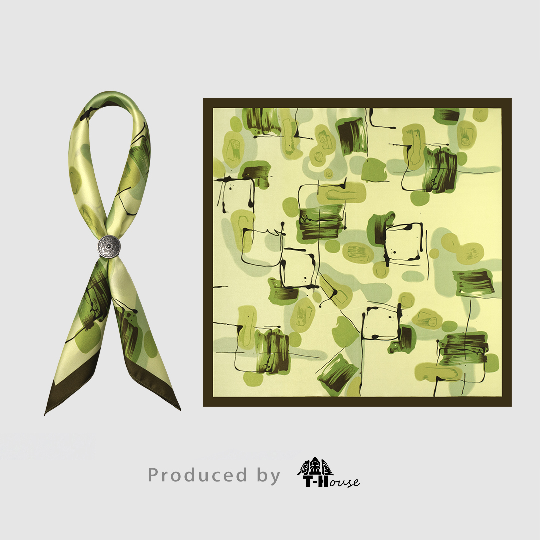 Vintage男士复古小丝巾