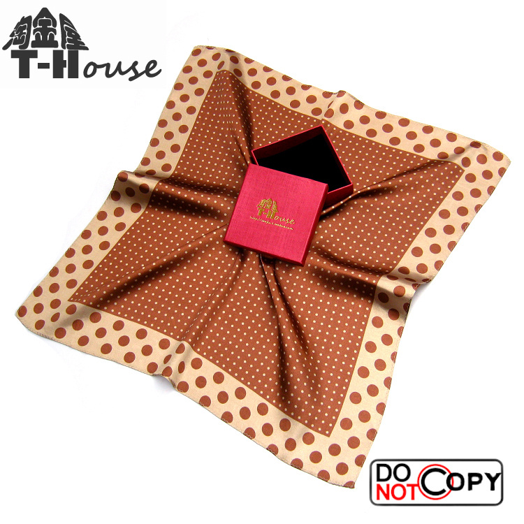 波点男士精致礼盒小方巾