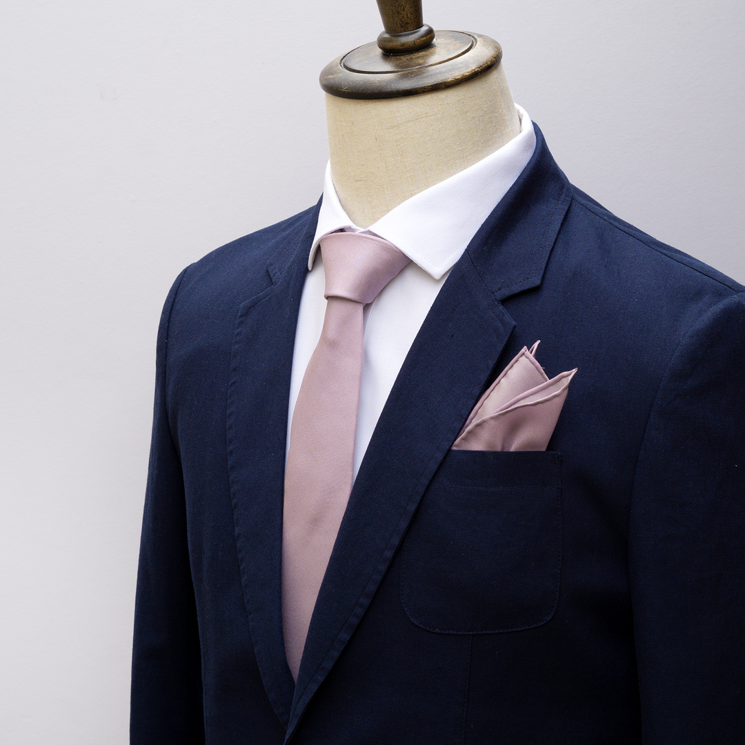 桑蚕丝男士真丝领带西装套装