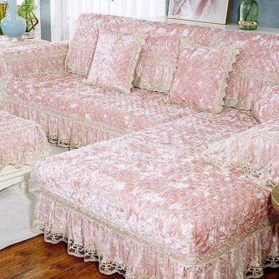 欧式奢华金丝绒沙发垫冬季加厚防滑沙发套罩巾全盖布艺沙发坐垫子
