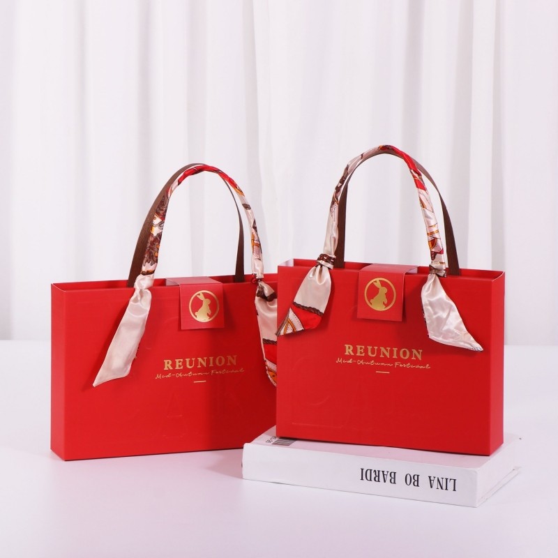 高档月饼礼盒6粒8个蛋黄酥包装盒50克80g中秋节创意手提礼品空盒