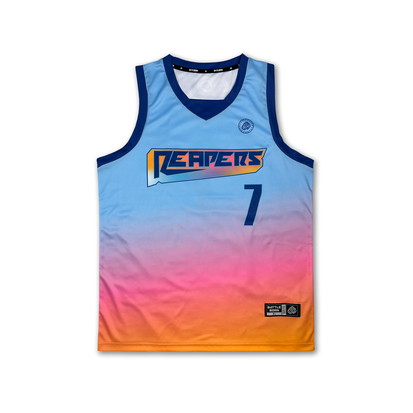 斗者篮球服套装定制街球训练队服街头运动宽松篮球衣背心REAPERS