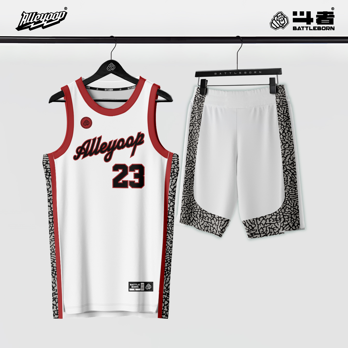 斗者篮球服套装定制街球训练队服街头运动篮球衣速干背心ALLEYOOP