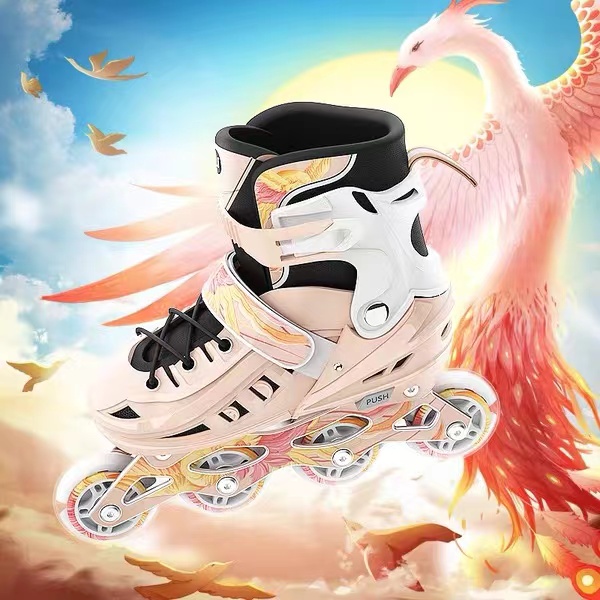 斯威儿童轮滑鞋闪光溜冰鞋旱冰鞋初学男款女款女童孩专业套装防护