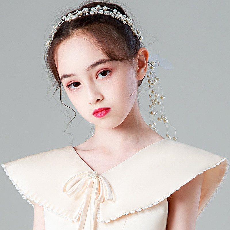 模特走秀头饰女钢琴演出服配饰图片