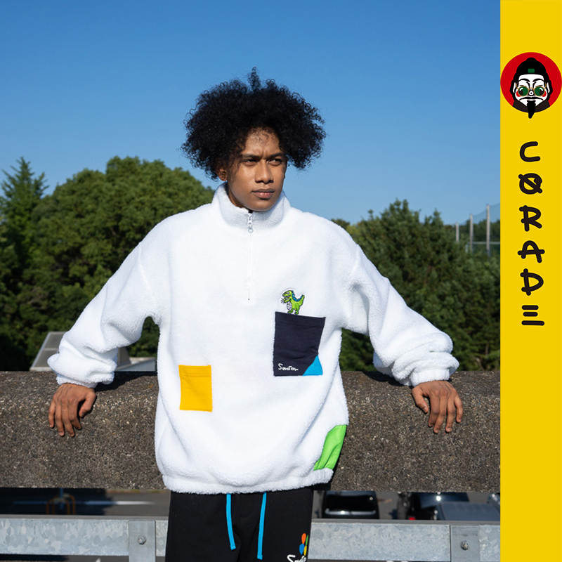 corade宝葫芦恐龙刺绣贴国潮外套