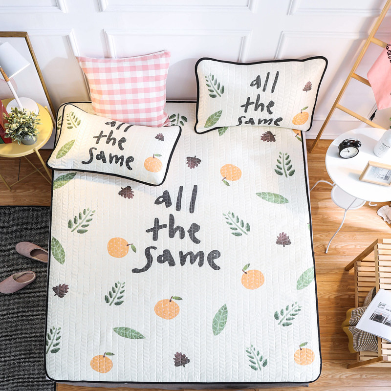 ins网红小清新凉席夏季冰丝席1.5米1.8m床可水洗折叠软席子三件套|ruв категории постельные принадлежности, мат/бамбуковый мат/раттан мест/соломенный мат/кожаный мат - от Buy2taobao.com для оказания профессиональной услуги покупки агента Taobao