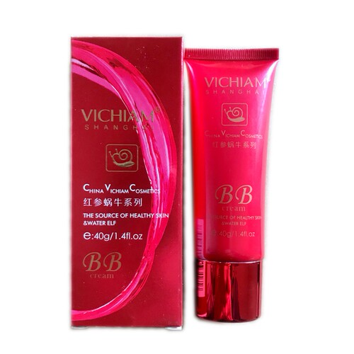VICHIAM微姿泉红参蜗牛焕彩BB霜女士学生化妆品亮肤微资泉bb正品