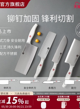 双立人POLLUX刀具菜刀家用厨房用品切片刀厨师专用切菜刀水果刀