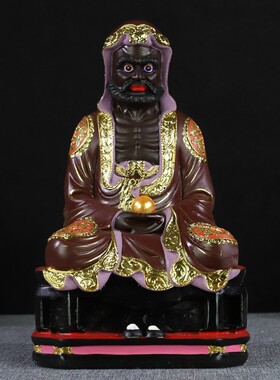 10寸佛堂敦煌彩菩提达摩祖师像南天竺香至王第三子桌面佛像摆件