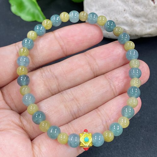翡翠天然A货圆珠手串6MM