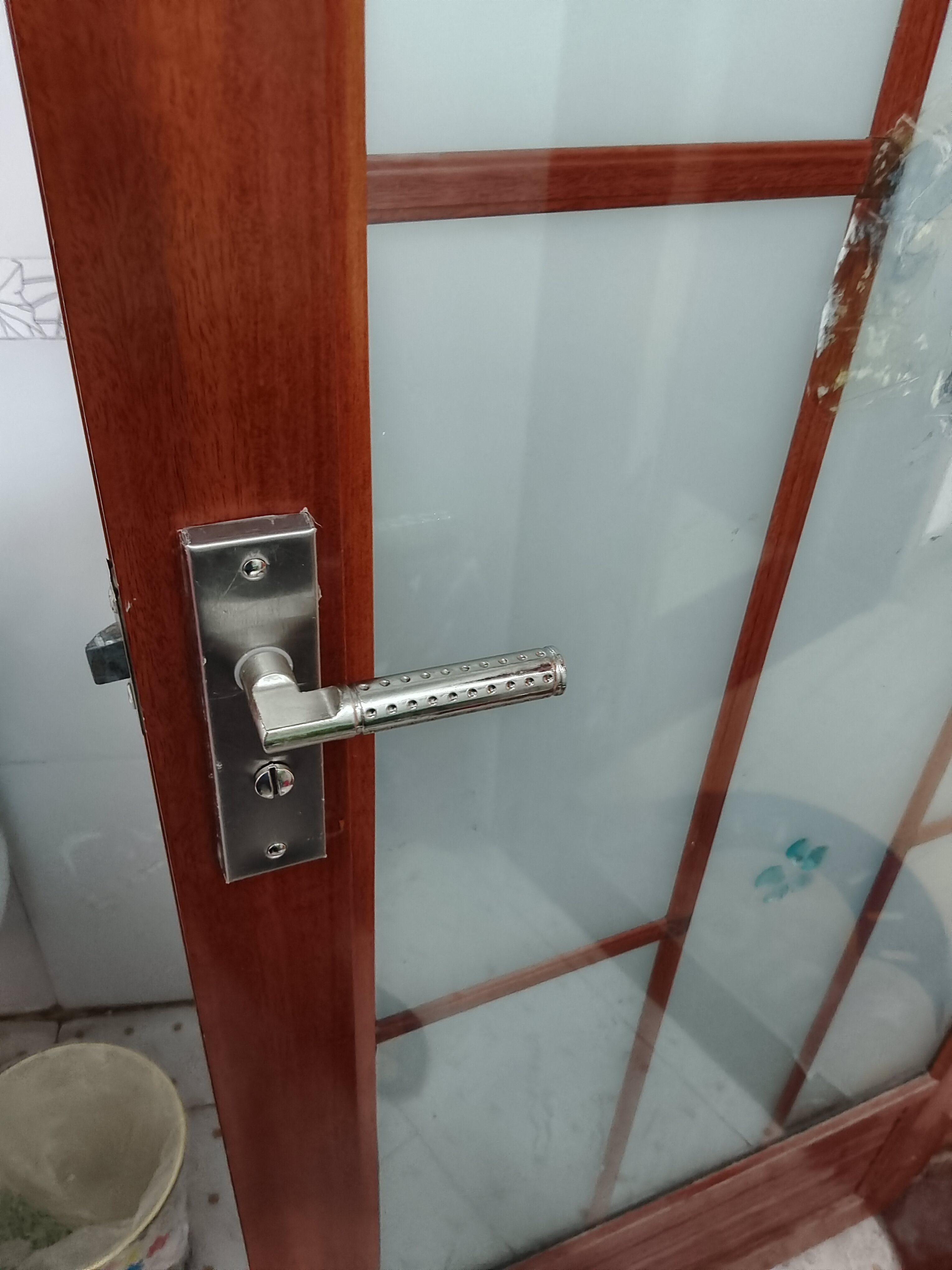 卫生间门锁洗手间厕所浴室门把手老式单舌无钥匙款通用铝合金门锁