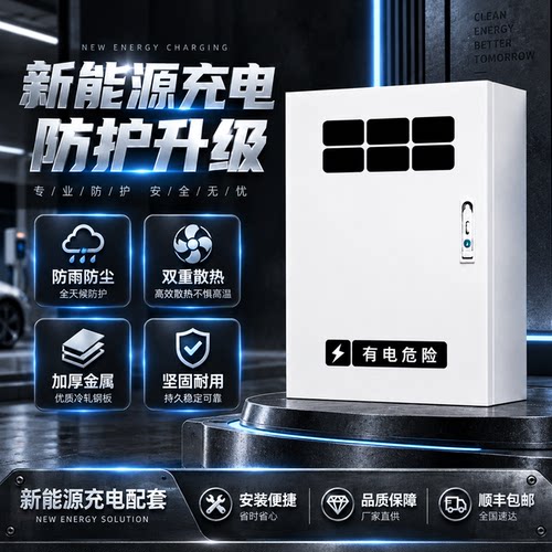 吉利新能源充电桩保护箱 户外防雨防水防尘金属防护箱 充电桩
